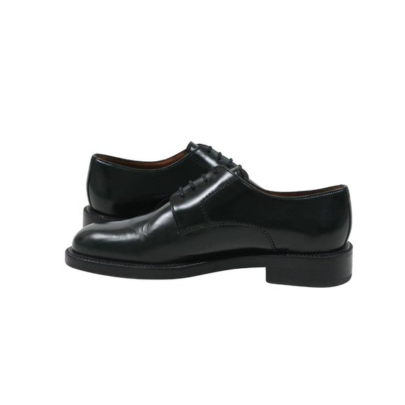Lanvin Men's EU43 US10 Emerald Green Leather Wing Tipped Derby's Oxfords Creps - Picture 5 of 8
